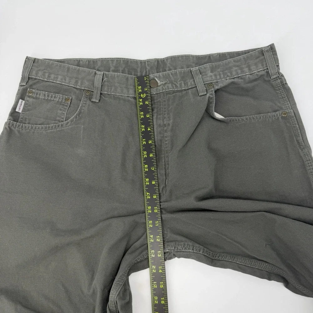 Carhartt Workwear Pants Green Men's Size 40x32 Carpenter Cargo Blue Collar